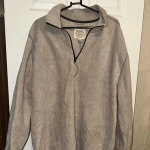 St. John's Bay Men's Beige Quarter Zip Pullover